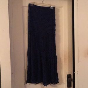 Long Navy Skirt